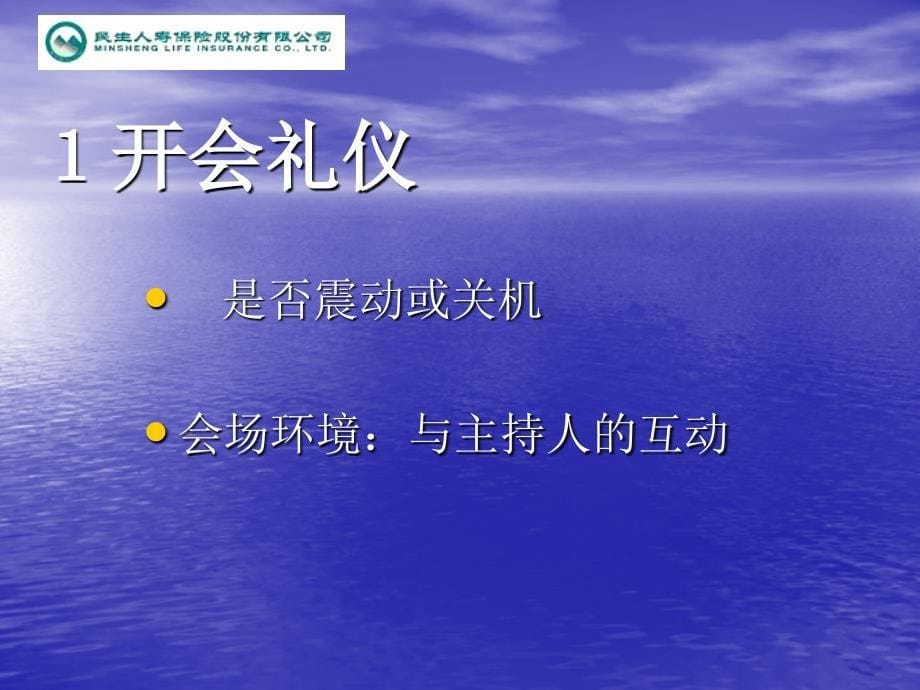 寿险礼仪与形象民生人寿保险公司新人培训课程模板课件演示文档资料_第5页