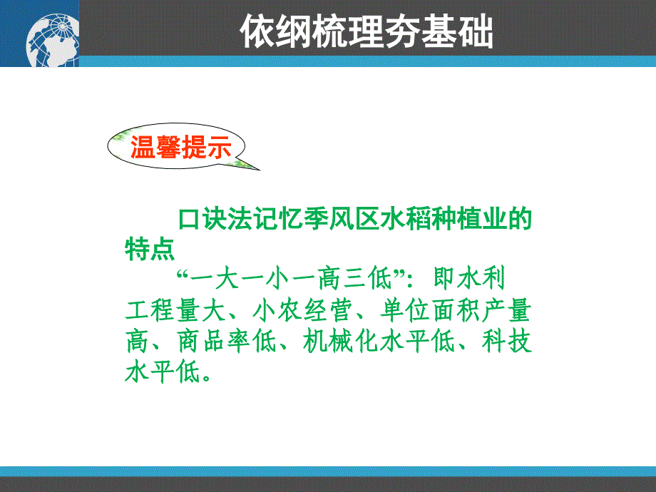 高三地理一轮复习资料第19讲农业地域类型课件_第4页