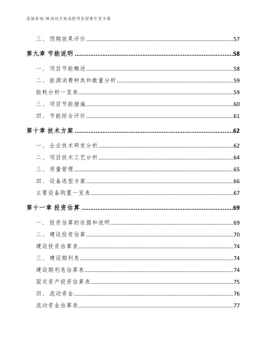 株洲动力电池胶项目招商引资方案_模板参考_第4页