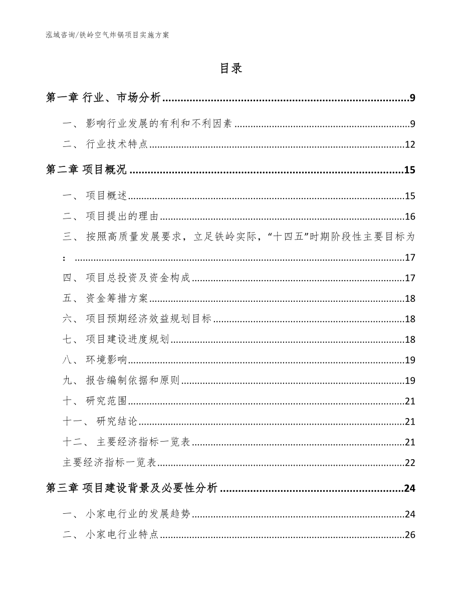 铁岭空气炸锅项目实施方案（范文）_第2页