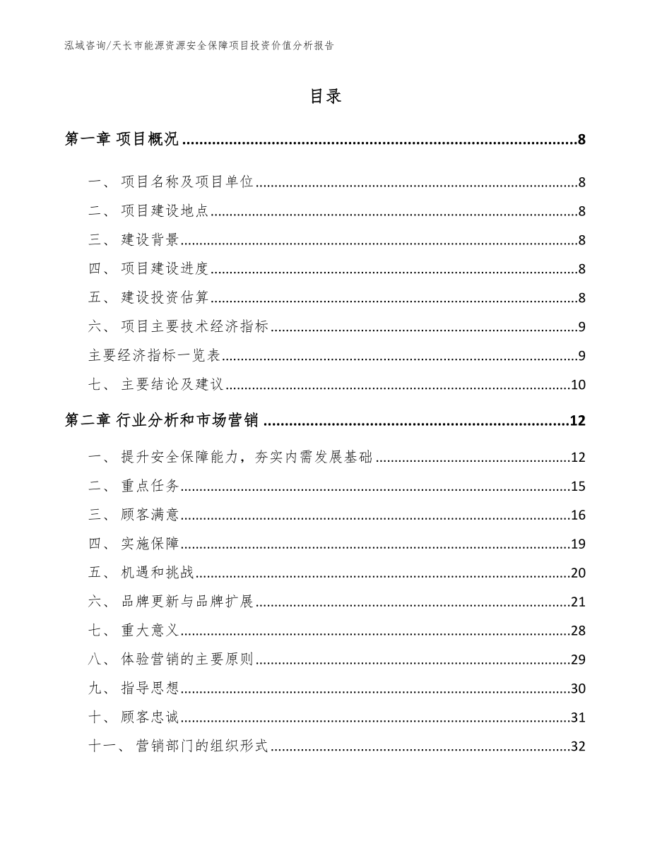 天长市能源资源安全保障项目投资价值分析报告【范文参考】_第2页