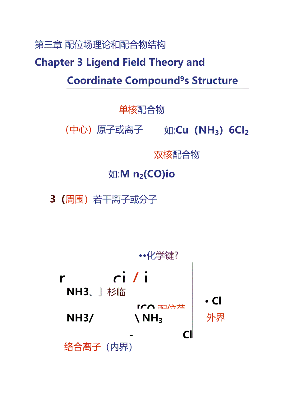 配位场理论和配合物结构_第1页