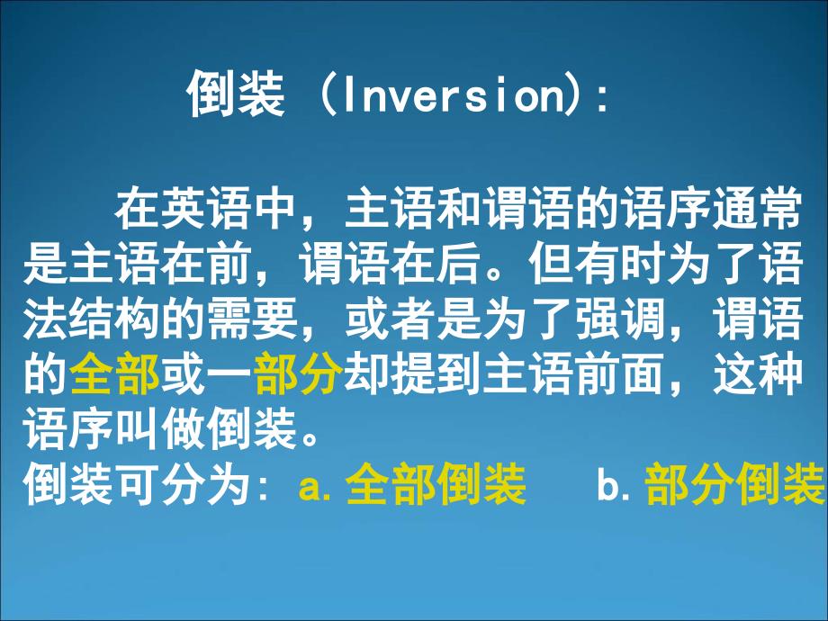 英语倒装句语法课件ppt课件_第1页