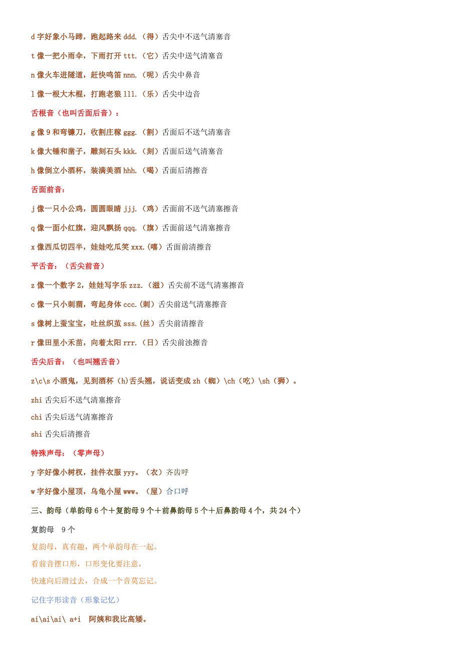 小学汉语拼音声母表韵母表.doc_第4页