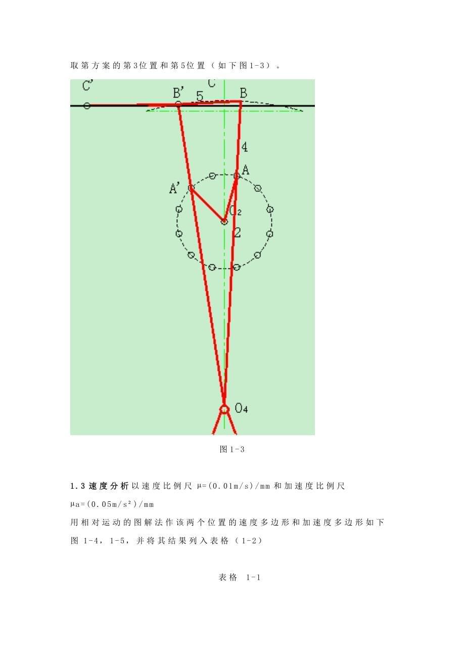 牛头刨床机械原理课程设计3点和5点_第5页