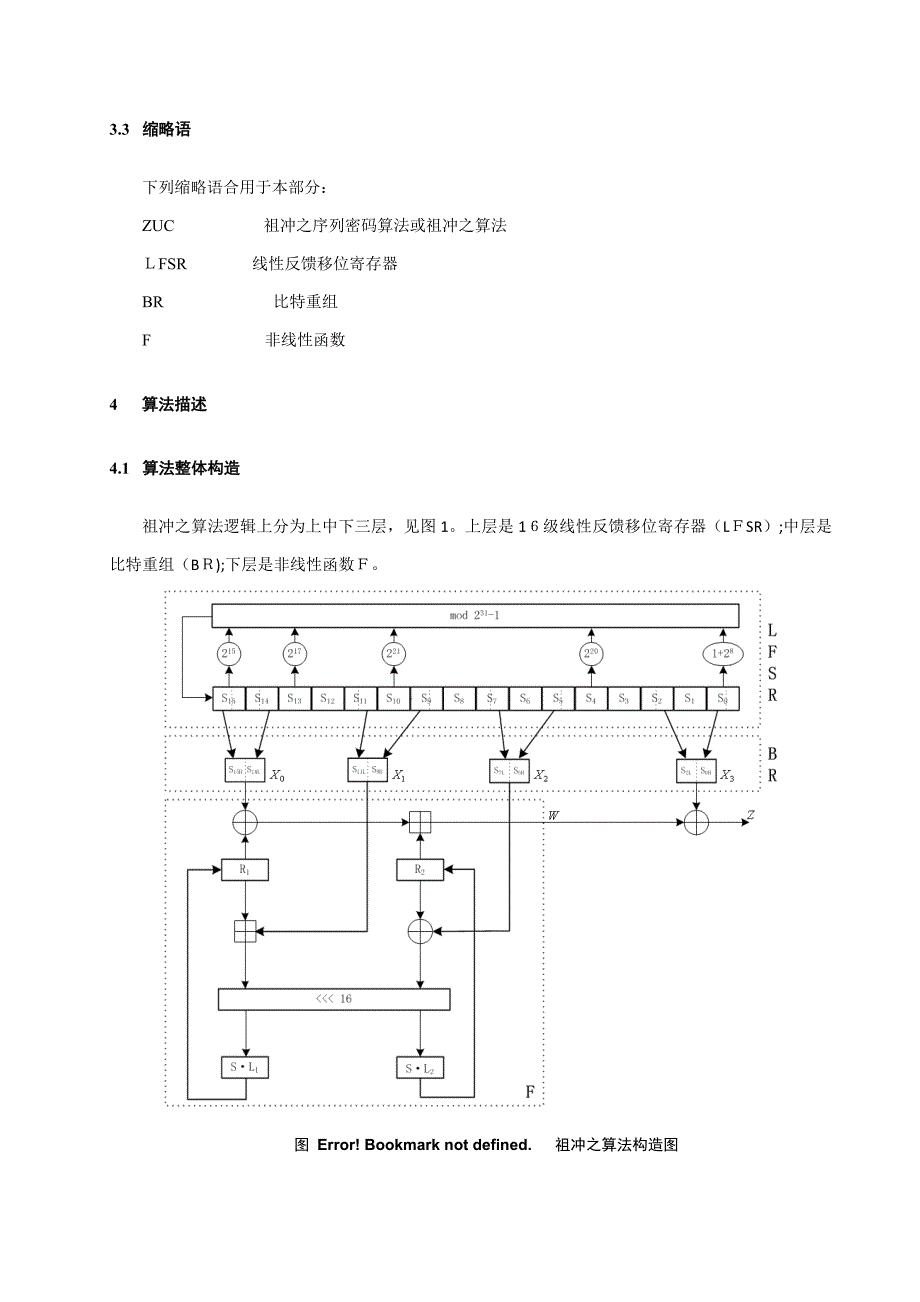 祖冲之序列密码算法(ZUC算法)_第3页