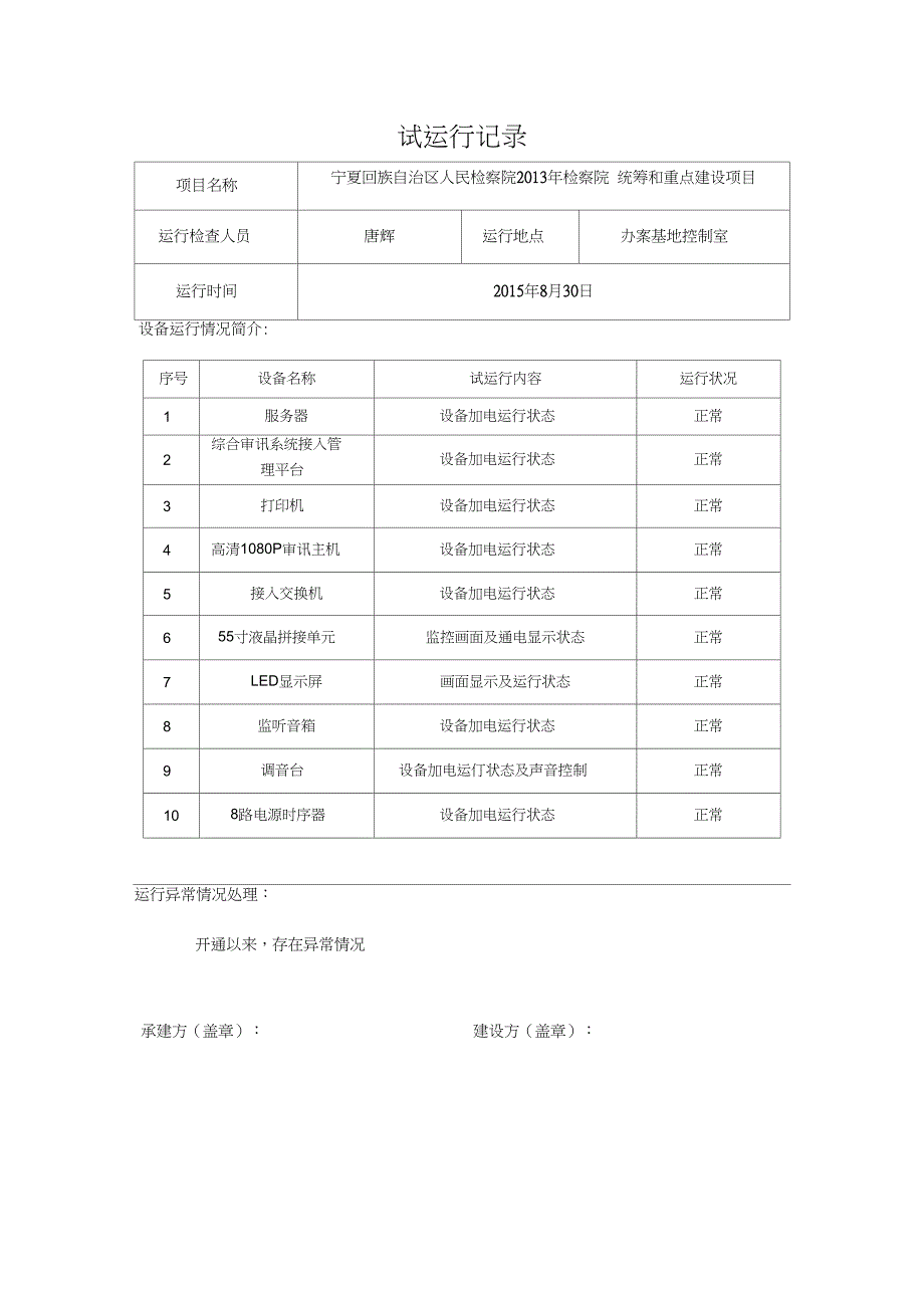 (完整版)项目系统试运行报告(20210206001310)_第3页