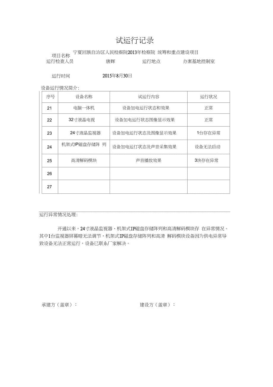 (完整版)项目系统试运行报告(20210206001310)_第5页