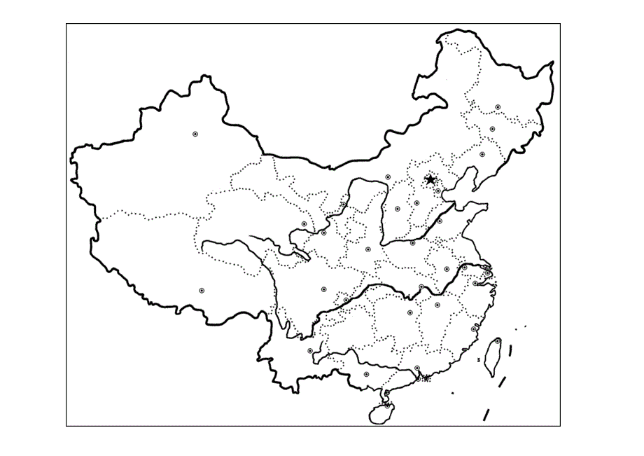 中国行政区划空白图.doc_第1页