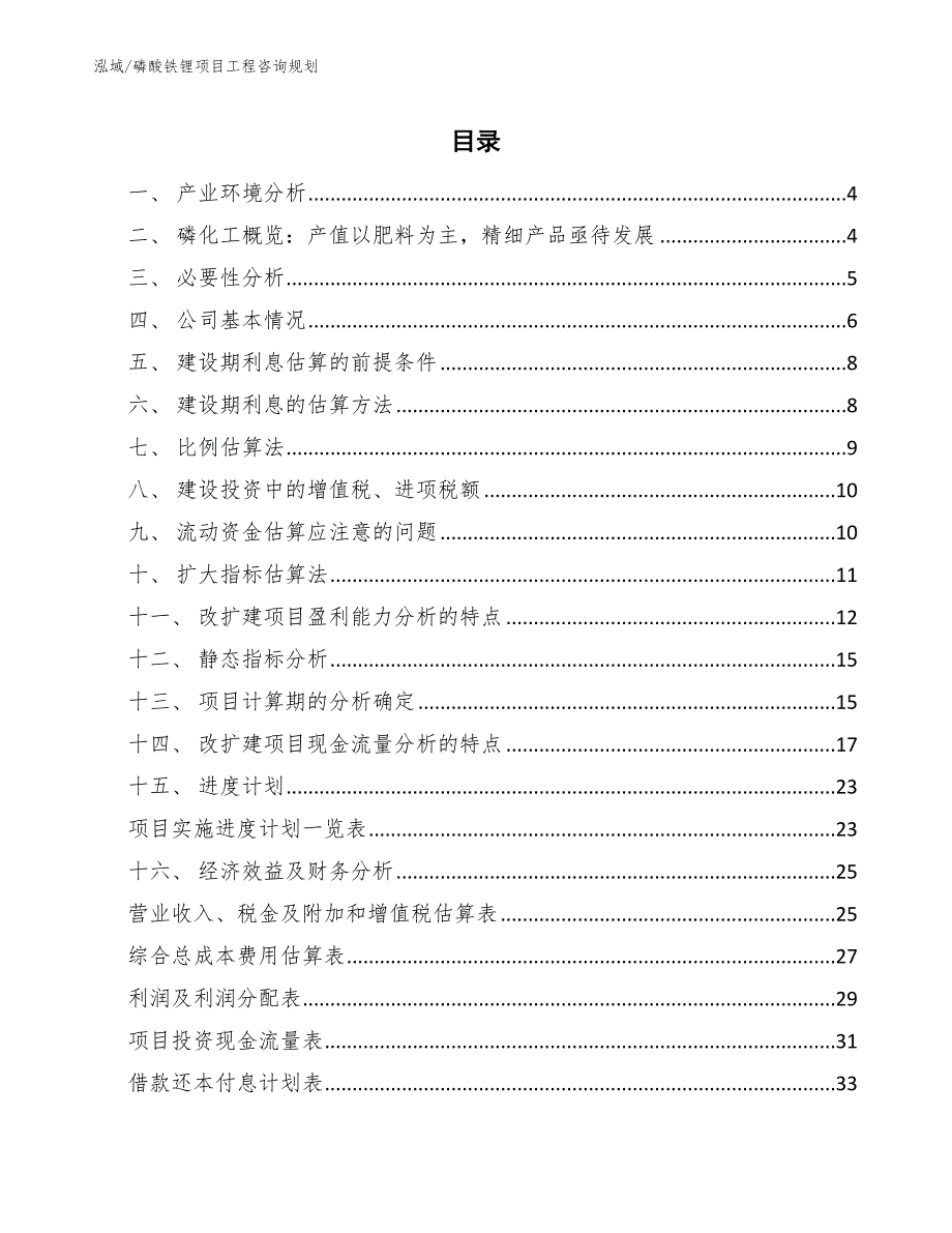 磷酸铁锂项目工程咨询规划_范文_第2页