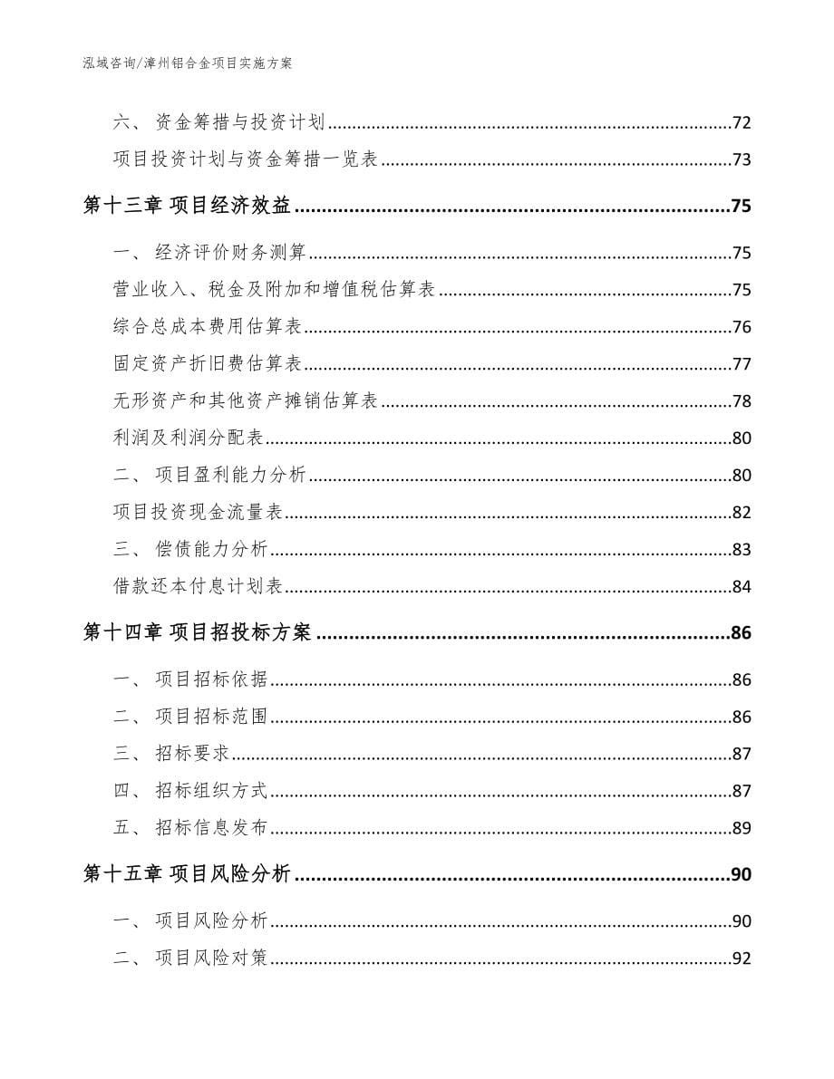 漳州铝合金项目实施方案参考模板_第5页