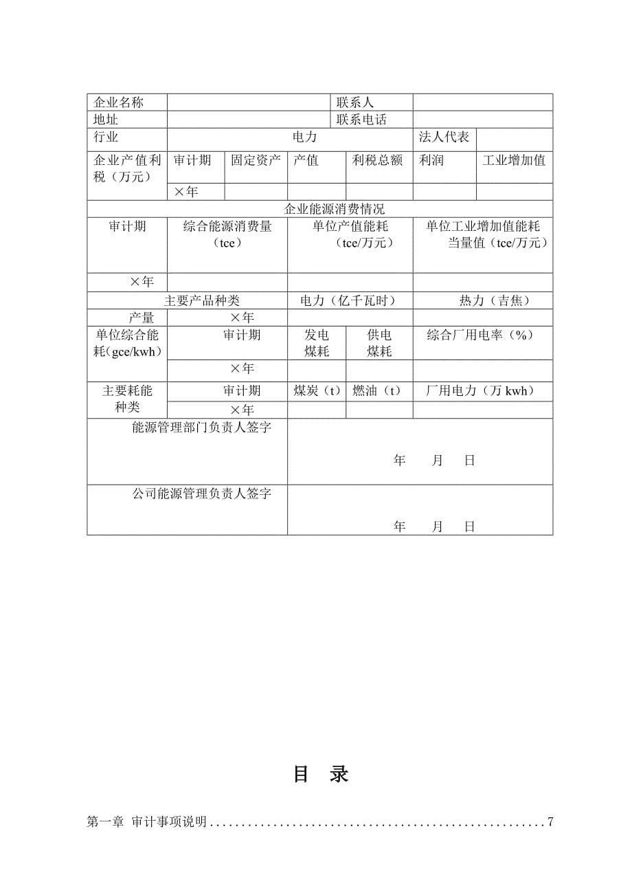 热电企业能源审计报告参考范本_第5页