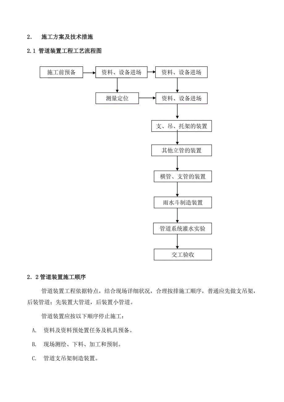 虹吸排水施工方案施工组织设计_第5页