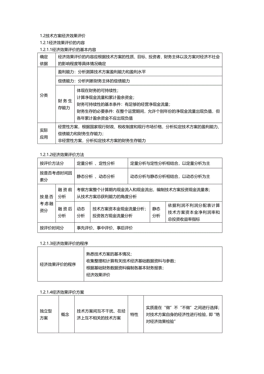 技术方案经济效果评价_第1页