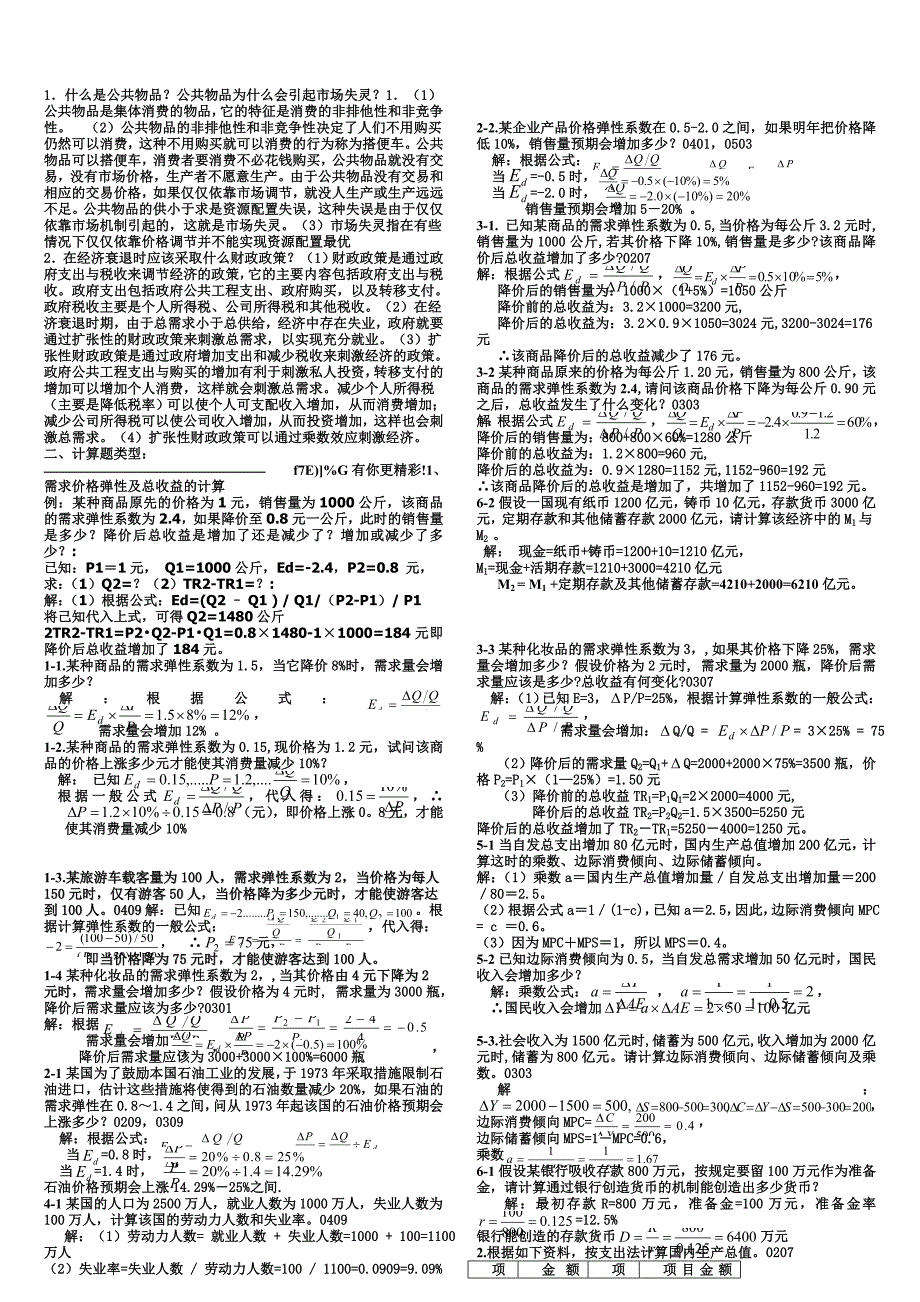 电大【西方经济学】小抄(完整版)_第3页