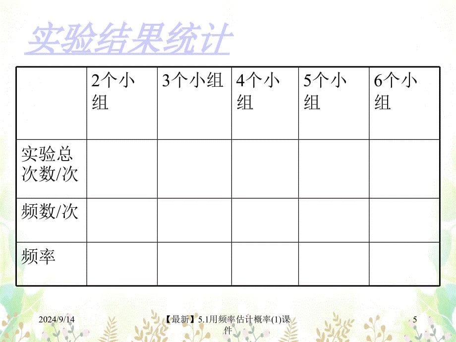 最新5.1用频率估计概率1课件_第5页