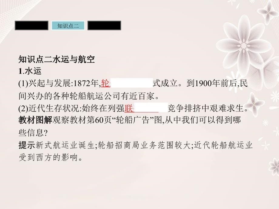 高中历史 第二单元 工业文明的崛起和对中国的冲击 213 交通与通讯的变化课件 岳麓版必修2._第5页