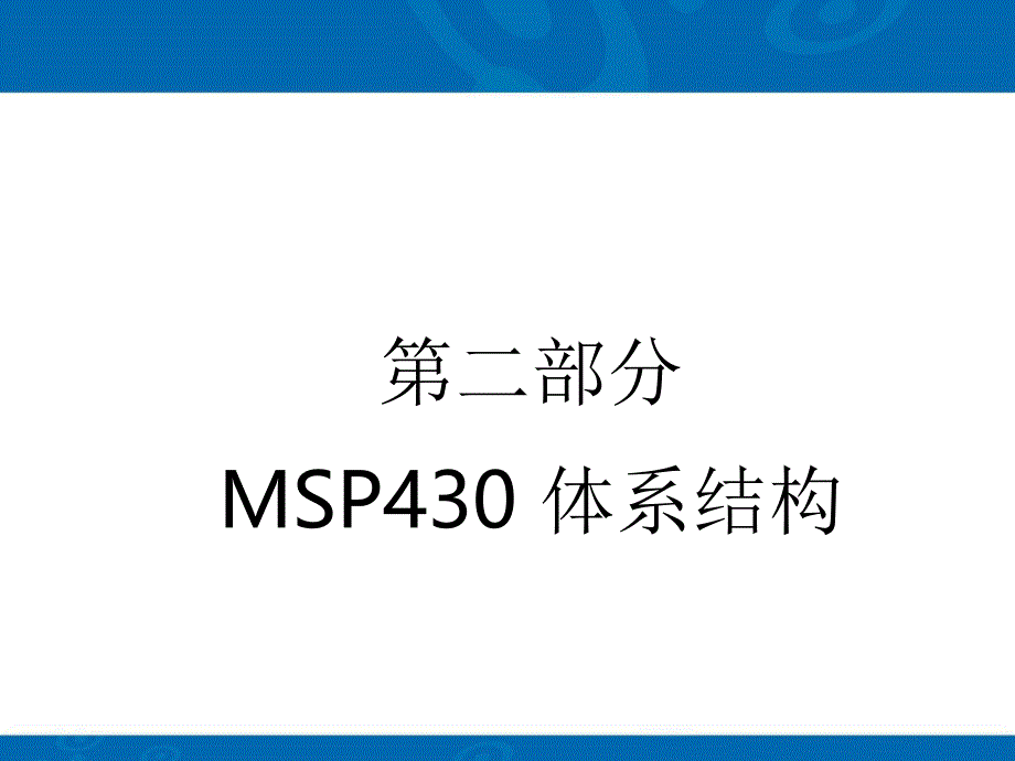 《MSP体系结构》PPT课件_第1页