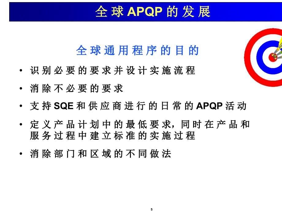 全球通用APQP程序目的及实施流程(ppt-85页)课件_第5页