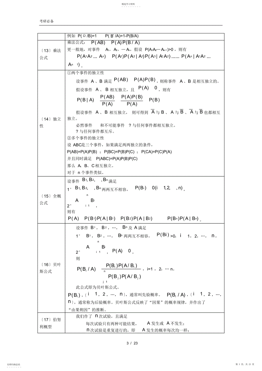 2022年概率与数理统计公式_第3页