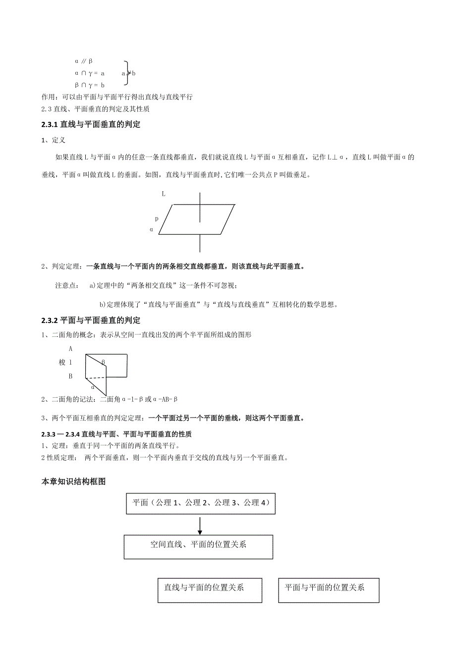 高中数学必修2知识点总结：第二章_直线与平面的位置关系.doc_第3页