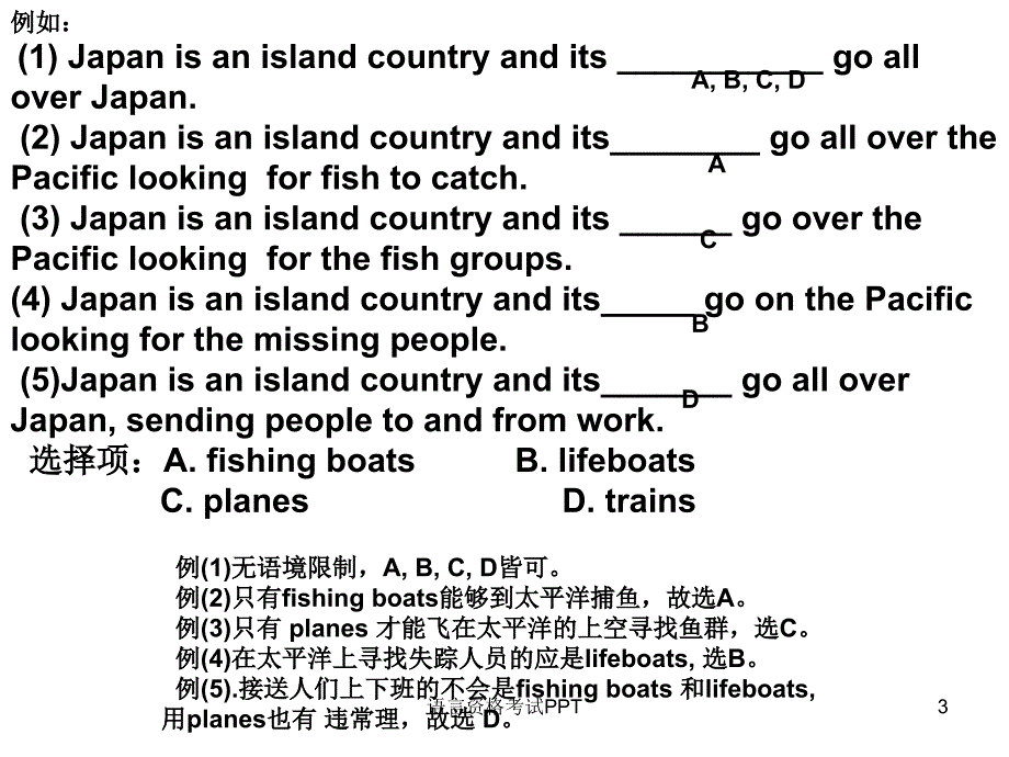 高考英语完形填空解题技巧讲解ppt课件_第3页