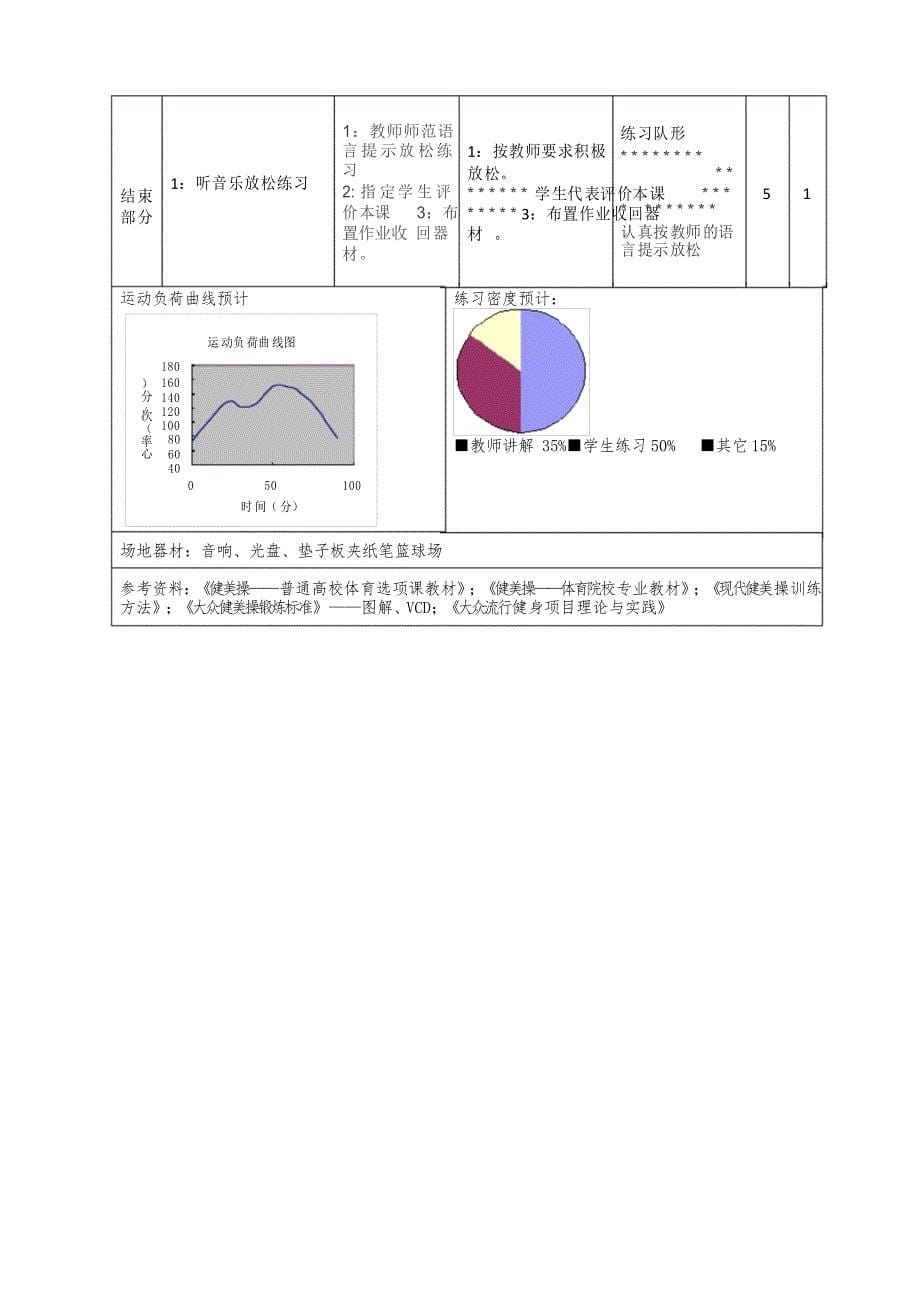 《第三套大众健身操》教学设计-2021-2022学年高中体育与健康人教版全一册_第5页