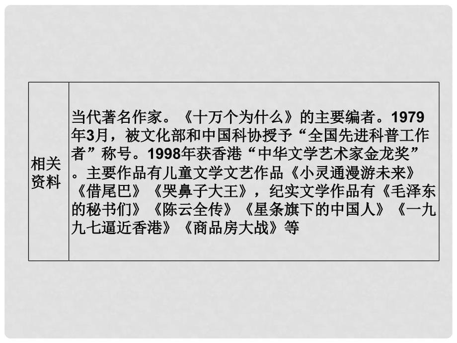 高中语文 第二单元 5 奇妙的超低温世界课件 粤教版必修3_第5页