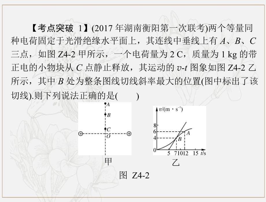 高考物理一轮复习专题六小专题4电场中的图象专题课件_第5页