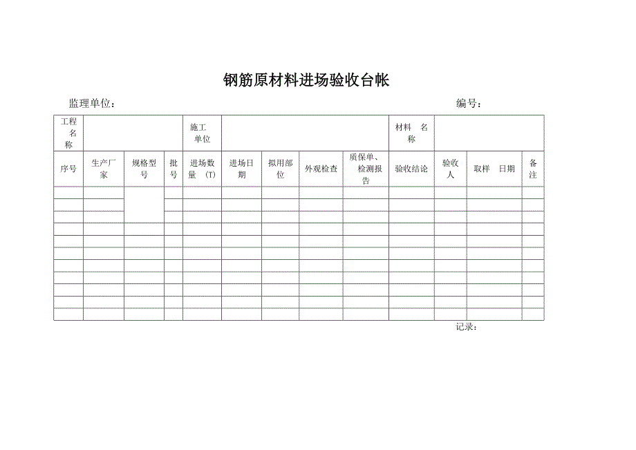 各种综合施工监理报表_第4页