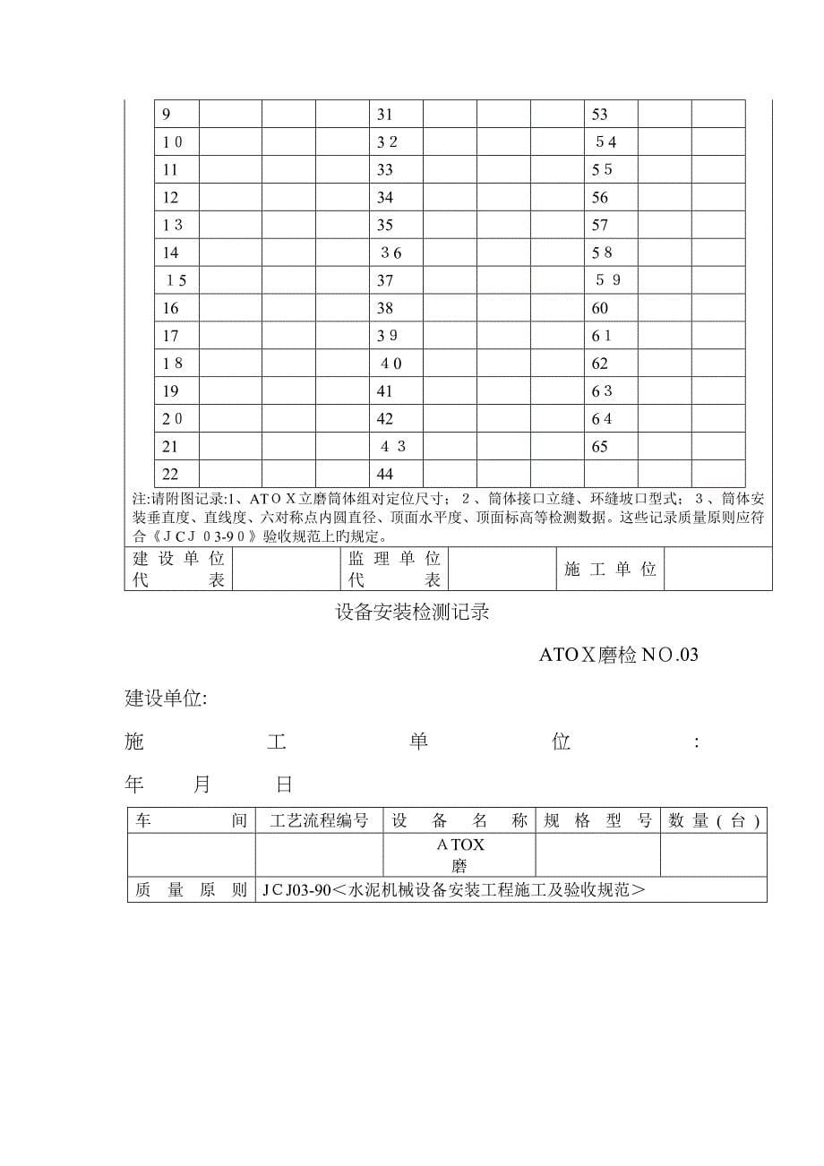 建材11：ATOX磨安装检测记录_第5页