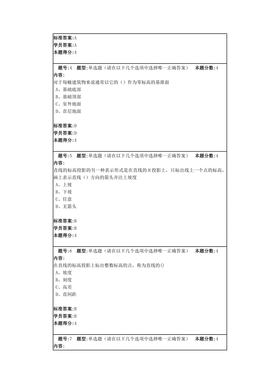 土木工程制图网络教育满分作业_第2页