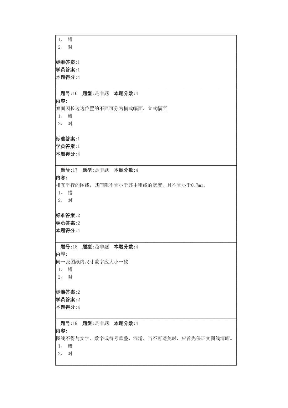 土木工程制图网络教育满分作业_第5页