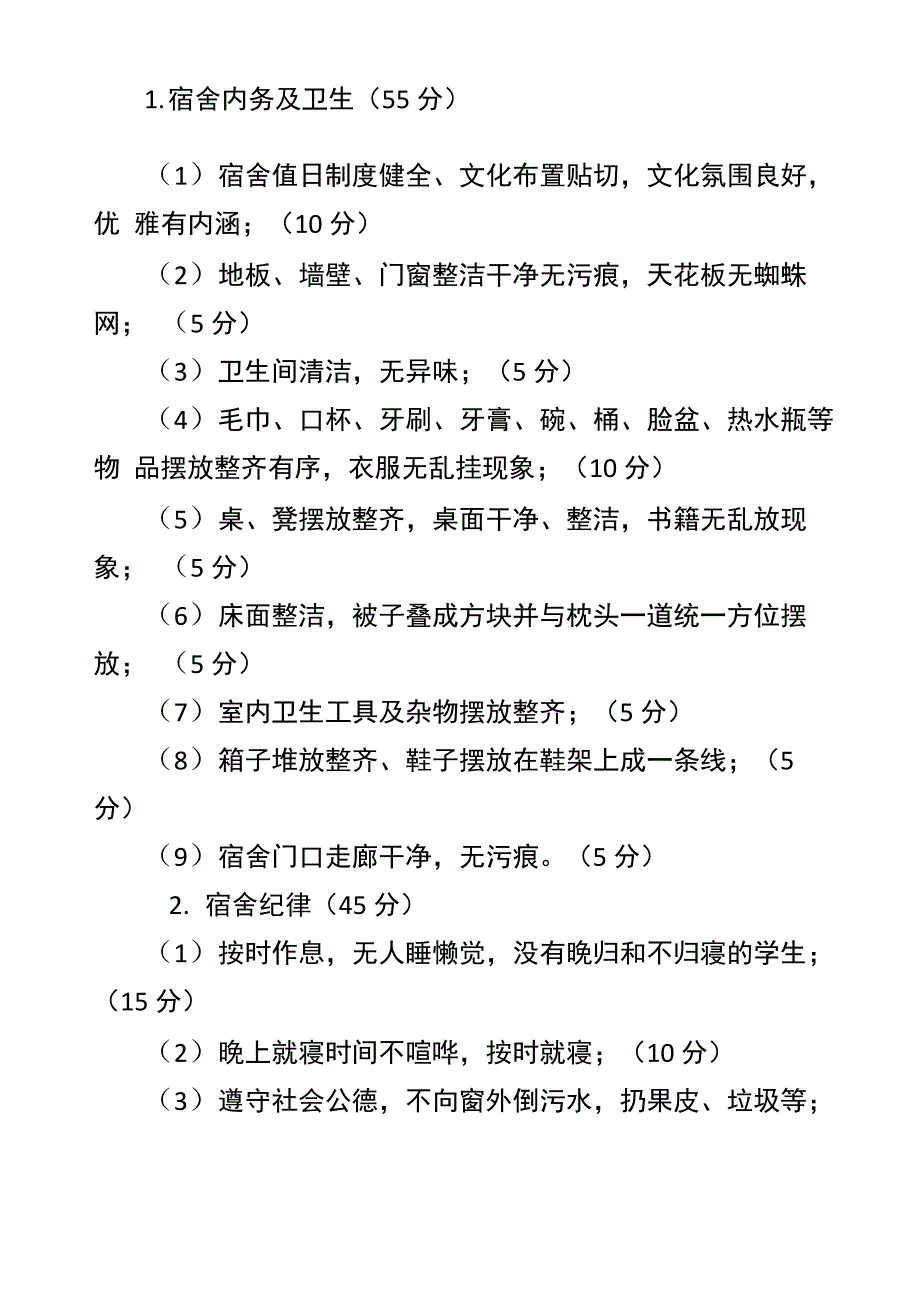 文明宿舍评分细则_第2页