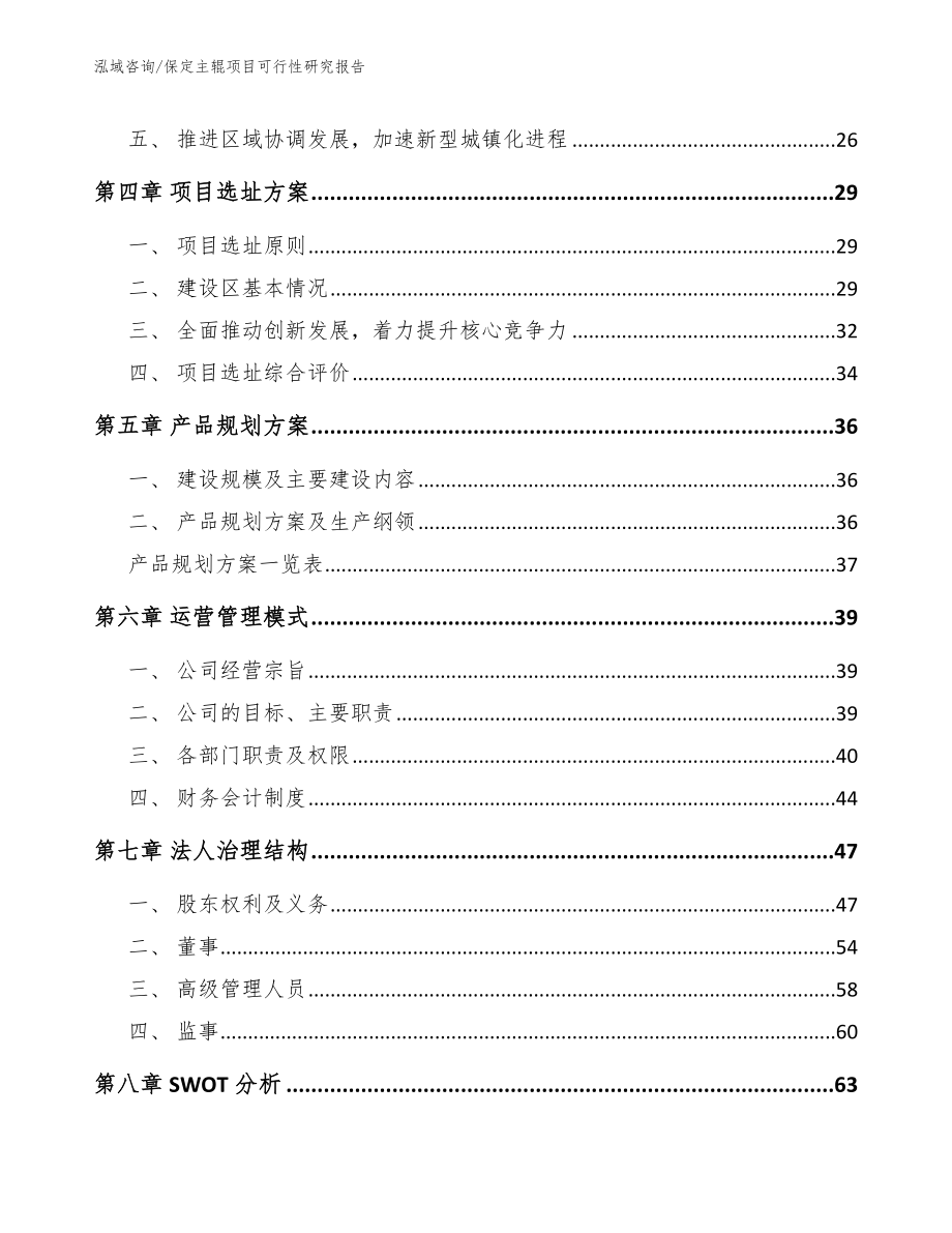 保定主辊项目可行性研究报告（范文模板）_第3页