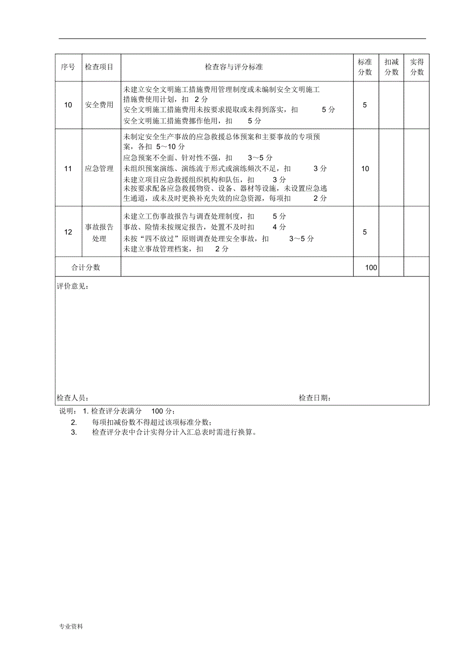 地铁轨道工程安全检查表_第4页