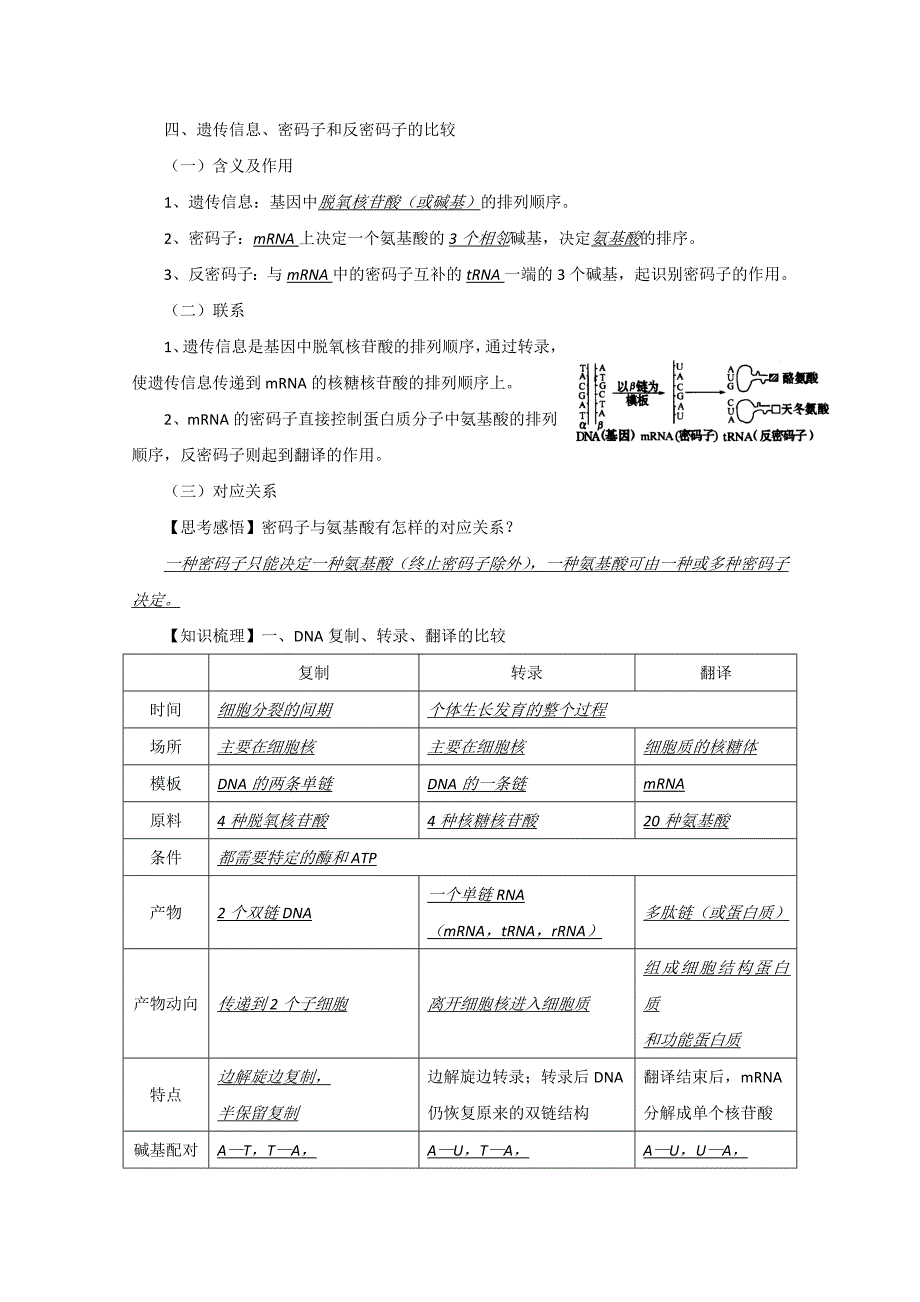 高三生物素材：高考基础回顾(三)_第2页