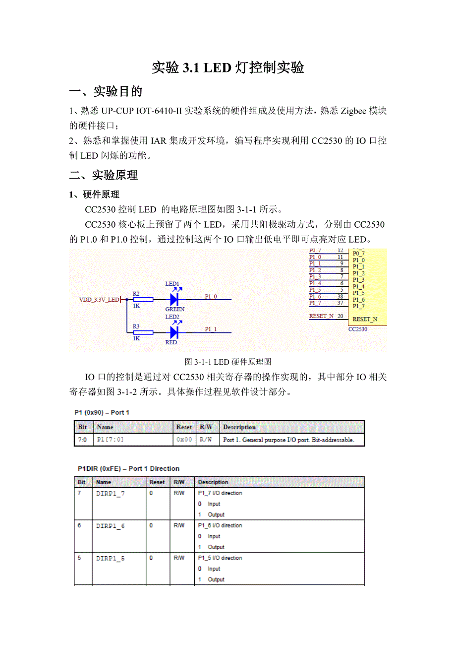 无线控制网络综合实验实验报告_第2页