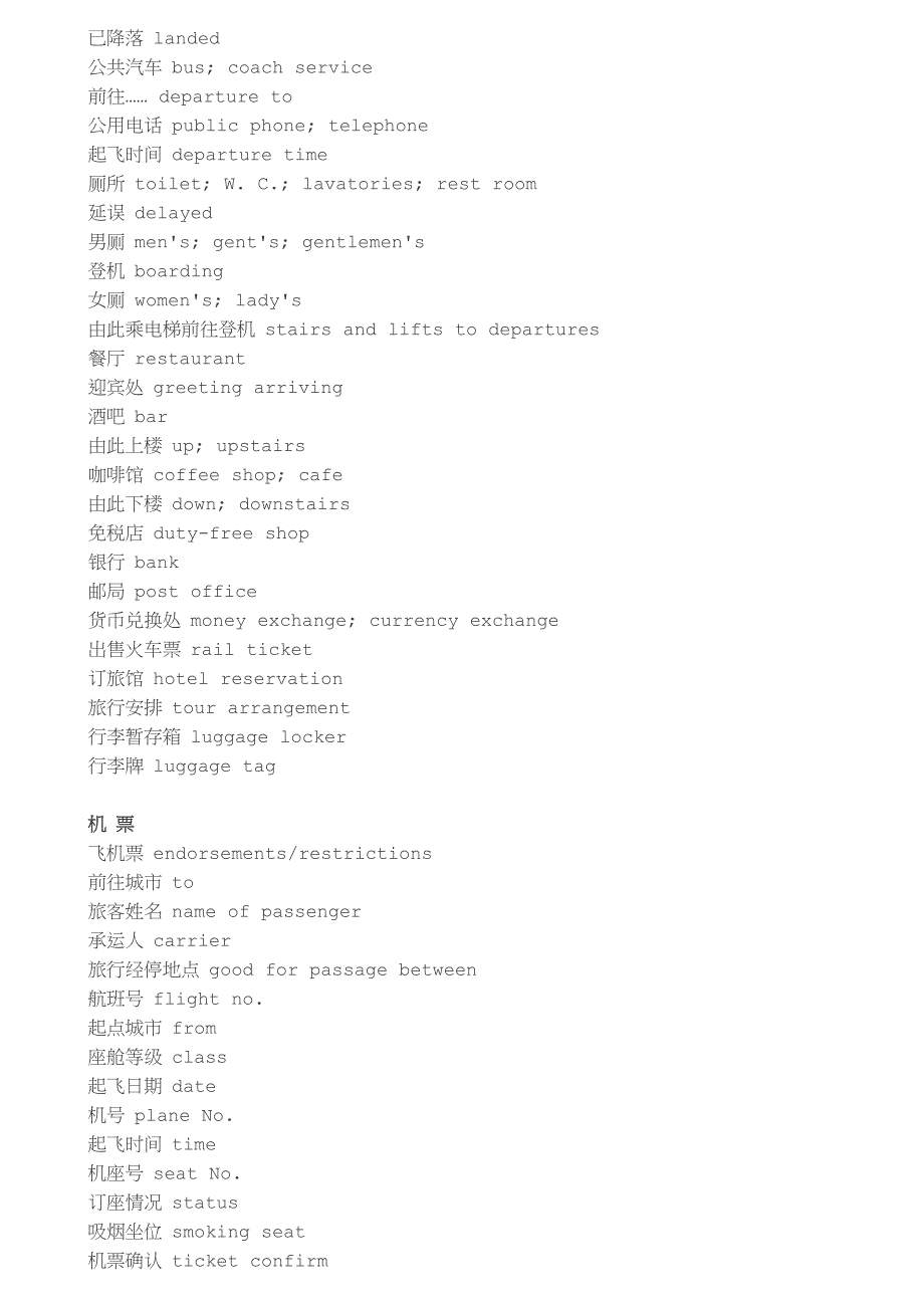 超实用出国旅游基本英语大全_第3页