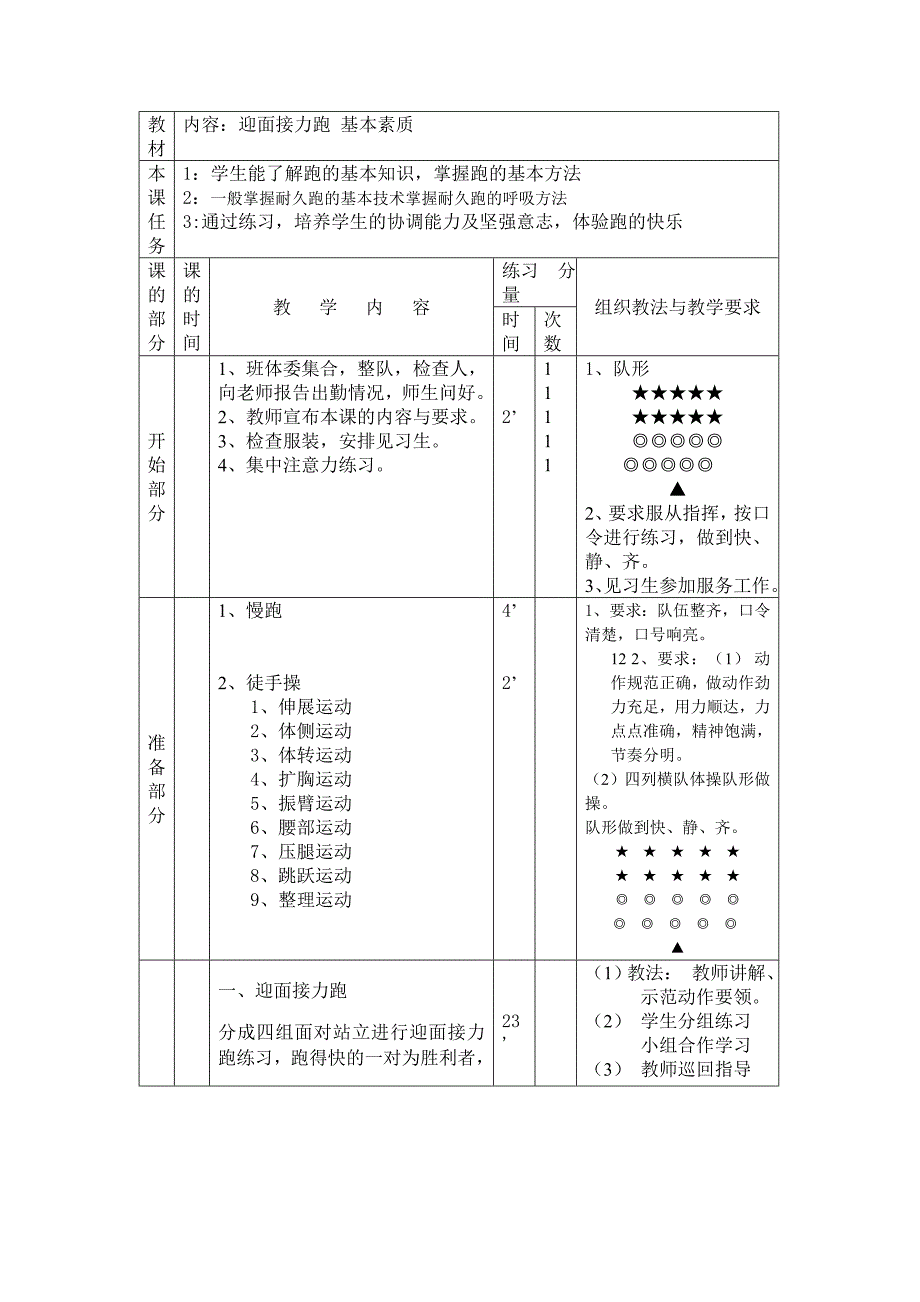 迎面接力跑教案_第1页