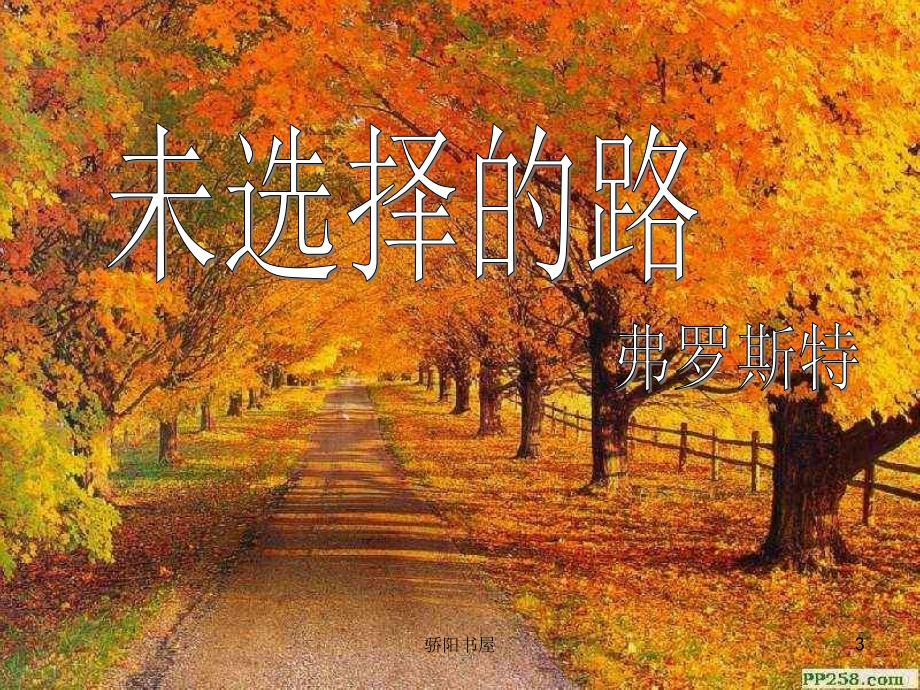 未选择的路ppt[课资资源]_第3页