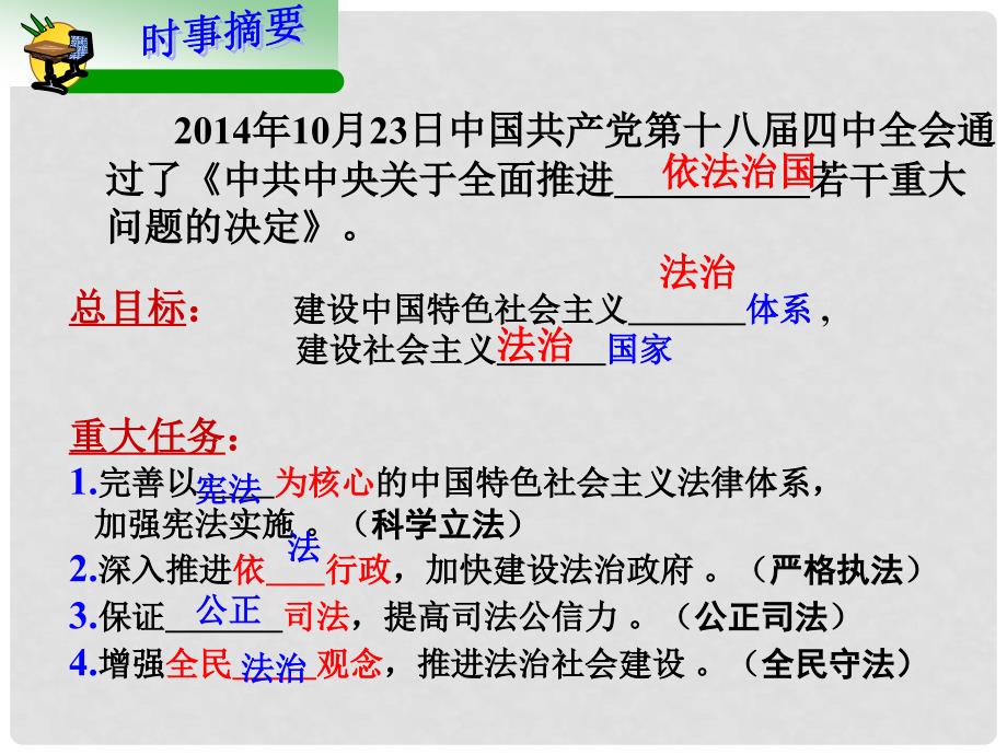 江苏省泗阳县南刘集中学九年级政治全册 3.6做守法公民复习课件 苏教版_第1页