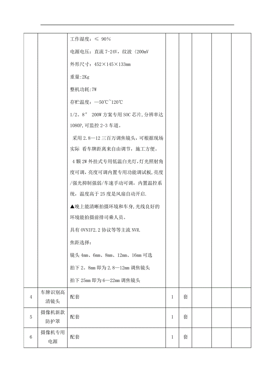 车牌识别无人值守停车场收费管理系统清单_第3页