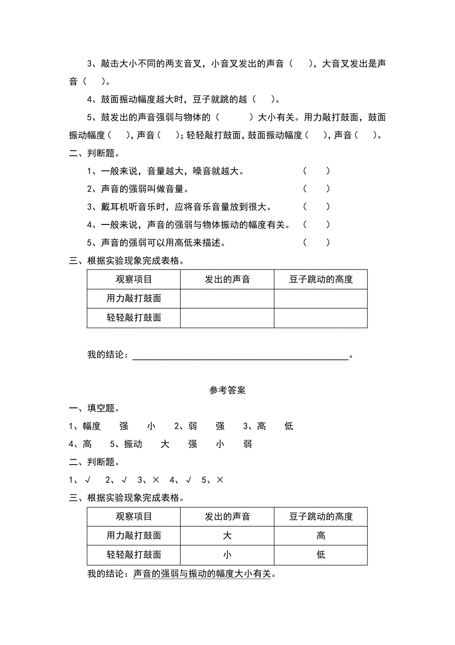 声音的强弱教案及反思_第4页