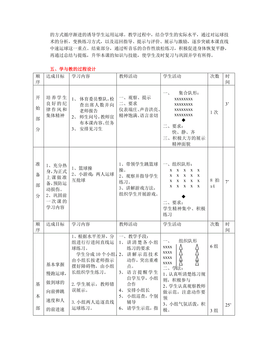 篮球行进间运球（第一课时）.doc_第2页