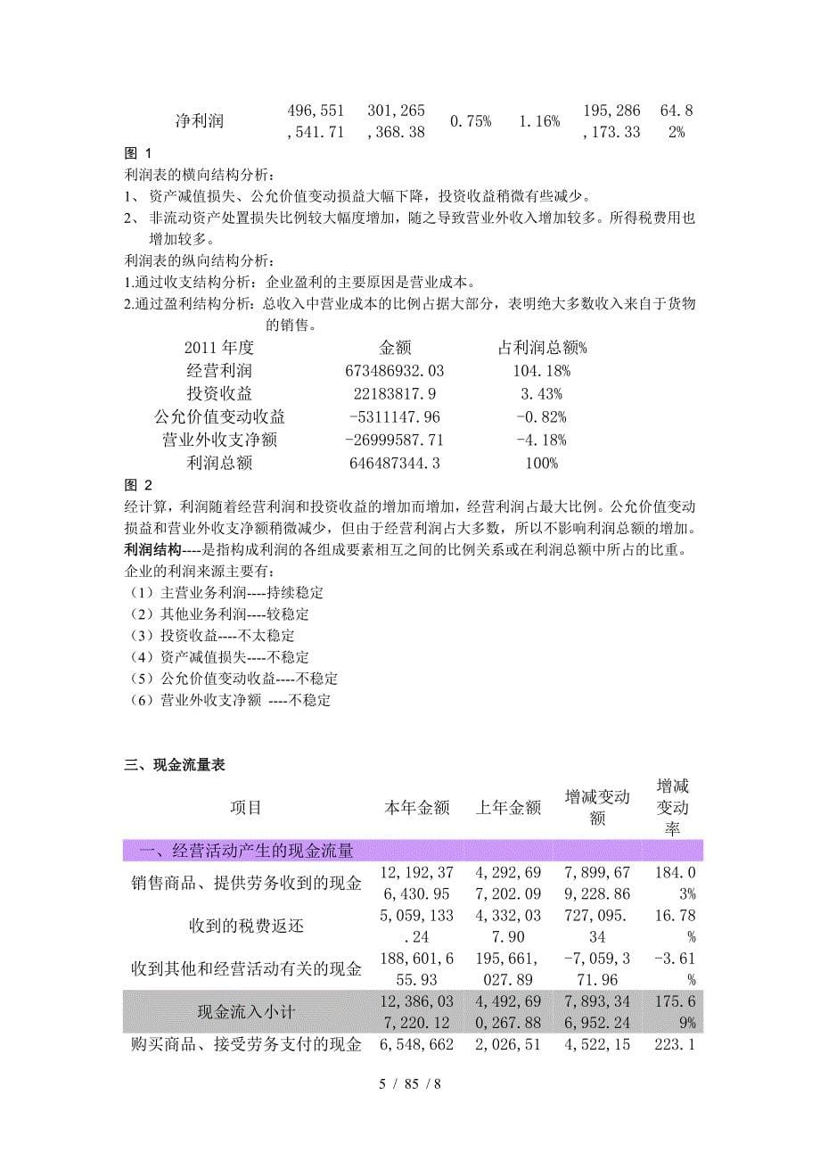 包钢钢铁上市公司财务报表分析报告_第5页