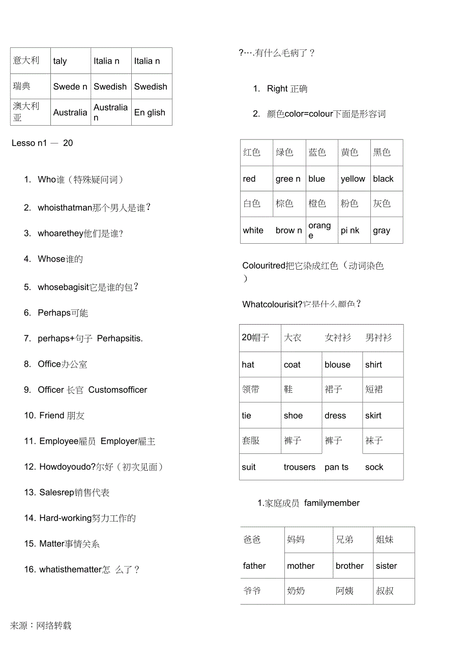 新概念第一册-短语总结-上_第4页