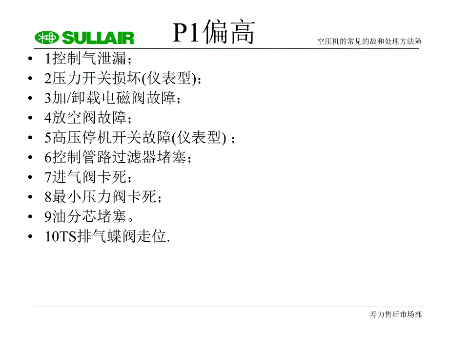 寿力空压机的常见故障和处理方法ppt课件_第2页