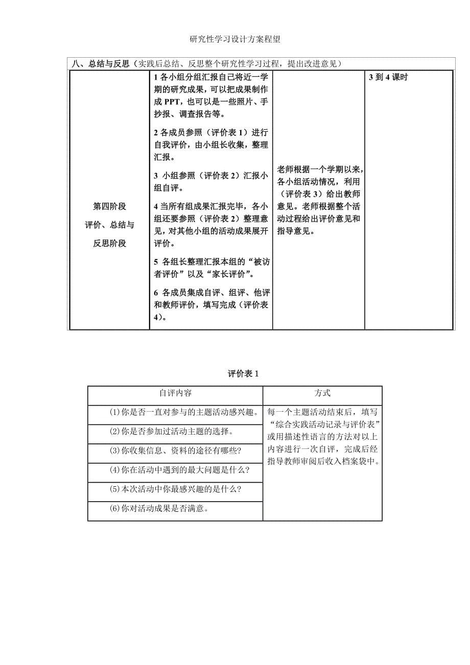 研究性学习设计方案程望_第5页