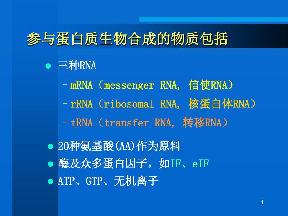 蛋白质的生物合成_第4页